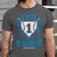 Type 1 Warrior Diabetes Awareness Baseball Enthusiasts Unisex Jersey T-Shirt Type 1 Warrior Diabetes Awareness Baseball Enthusiasts Unisex Jersey T-Shirt