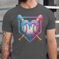 Valentines Baseball Heart Dripping Ice Cream Gen Z Alpha Unisex Jersey T-Shirt Valentines Baseball Heart Dripping Ice Cream Gen Z Alpha Unisex Jersey T-Shirt