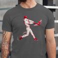 Valentines Day Baseball Batter Silhouette Heart For Men Boys Unisex Jersey T-Shirt
