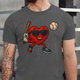 Valentines Day Baseball Red Heart Love Boys Kids Tee Unisex Jersey T-Shirt