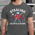 Valentines Day Baseball Stealing Hearts Bases Boys Kids Men Unisex Jersey T-Shirt Valentines Day Baseball Stealing Hearts Bases Boys Kids Men Unisex Jersey T-Shirt