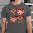 Valentines Day Drip Heart Baseball XOXO Boys Kids Men Sport Unisex Jersey T-Shirt