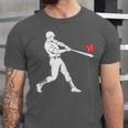 Valentines US Baseball Player Silhouette Heart Unisex Jersey T-Shirt Valentines US Baseball Player Silhouette Heart Unisex Jersey T-Shirt