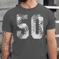 Vintage Baseball Number 50 Jersey Player Uniform Unisex Jersey T-Shirt