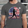 Women's Batter Patriotic American Flag Baseball Silks Unisex Jersey T-Shirt Women's Batter Patriotic American Flag Baseball Silks Unisex Jersey T-Shirt