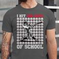 Women's I Hit 100 Days Of School Baseball 100th Day Boys Kids Unisex Jersey T-Shirt