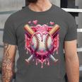 Women's Valentines Day Baseball Boys Ice Cream Drip Heart Youth Kids Unisex Jersey T-Shirt Women's Valentines Day Baseball Boys Ice Cream Drip Heart Youth Kids Unisex Jersey T-Shirt