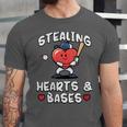 Women's Valentines Day Baseball Stealing Hearts Bases Boys Kids Men Unisex Jersey T-Shirt Women's Valentines Day Baseball Stealing Hearts Bases Boys Kids Men Unisex Jersey T-Shirt