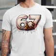 6 7 Six Seven American Baseball Graphic Unisex Jersey T-Shirt 6 7 Six Seven American Baseball Graphic Unisex Jersey T-Shirt