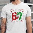 67 Baseball Christmas Candy Cane Snowflake Holiday Sports Unisex Jersey T-Shirt 67 Baseball Christmas Candy Cane Snowflake Holiday Sports Unisex Jersey T-Shirt