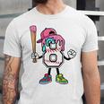 8th Birthday Baseball Ice-Cream Drip 8 Years Old Boys Girls Unisex Jersey T-Shirt