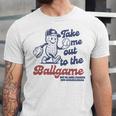 Take Me Out To The Ball Game Retro Peanuts Baseball Sports Unisex Jersey T-Shirt