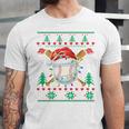 Baseball Christmas Ugly Sweater Santa Sport Men Kids Unisex Jersey T-Shirt