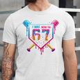 Baseball Drip I Was 6 Now I'm 7 67 Meme 7th Birthday Unisex Jersey T-Shirt Baseball Drip I Was 6 Now I'm 7 67 Meme 7th Birthday Unisex Jersey T-Shirt