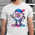 Baseball Drip 8th 8 Year Old Birthday Boys Pitcher Player Unisex Jersey T-Shirt