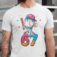 Baseball Drip Number 67 Six Seven Meme Ice Cream Dripping Unisex Jersey T-Shirt Baseball Drip Number 67 Six Seven Meme Ice Cream Dripping Unisex Jersey T-Shirt