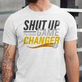 Baseball Fan Shut Up I'm Doing Game Changer Premium Tri-Blend Unisex Jersey T-Shirt