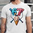 Baseball Ice Cream Drip 67 Six Seven Gen Alpha Slang Meme Unisex Jersey T-Shirt Baseball Ice Cream Drip 67 Six Seven Gen Alpha Slang Meme Unisex Jersey T-Shirt
