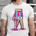 Baseball Ice Cream Drip Boys Glove Sprinkles Baseball Lover Unisex Jersey T-Shirt