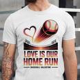 Baseball Valentine Forever On Deck For You Unisex Jersey T-Shirt