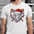 Christmas Baseball Santa Hat For Baseball Players Fans Unisex Jersey T-Shirt Christmas Baseball Santa Hat For Baseball Players Fans Unisex Jersey T-Shirt