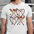 Coquette Bow XOXO Baseball Lover Heart Valentine Game Day Unisex Jersey T-Shirt