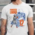 Francisco Lindor New York M Baseball Players MLBFLI304N Unisex Jersey T-Shirt Francisco Lindor New York M Baseball Players MLBFLI304N Unisex Jersey T-Shirt