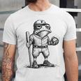 Frog Basketbal Men Women Grumpy Frog Playing Baseball Unisex Jersey T-Shirt Frog Basketbal Men Women Grumpy Frog Playing Baseball Unisex Jersey T-Shirt