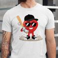 Heart Playing Baseball Valentine Baseball Unisex Jersey T-Shirt Heart Playing Baseball Valentine Baseball Unisex Jersey T-Shirt