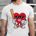 Heart Playing Baseball Valentines Day Unisex Jersey T-Shirt Heart Playing Baseball Valentines Day Unisex Jersey T-Shirt