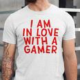I Am In Love With A Gamer Cute Valentines Day Gamer Couple Raglan Baseball Tee Unisex Jersey T-Shirt I Am In Love With A Gamer Cute Valentines Day Gamer Couple Raglan Baseball Tee Unisex Jersey T-Shirt