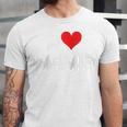 I Love Mamie Heart Grandma Grandmother Grandparent Raglan Baseball Tee Unisex Jersey T-Shirt