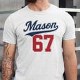 Mason 67 Jersey Baseball Men Women Boys Girls Number 6 7 Unisex Jersey T-Shirt