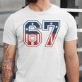 Number 67 USA Raglan Baseball Tee Unisex Jersey T-Shirt Number 67 USA Raglan Baseball Tee Unisex Jersey T-Shirt