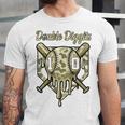 Old School Camo Baseball Drip Double Digits 10th Birthday Unisex Jersey T-Shirt