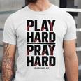 Play Hard Pray Hard Youth Boy Christian Baseball Jesus Unisex Jersey T-Shirt Play Hard Pray Hard Youth Boy Christian Baseball Jesus Unisex Jersey T-Shirt