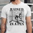 Raised In a Pen Baseball Pitcher Saying Bullpen Unisex Jersey T-Shirt Raised In a Pen Baseball Pitcher Saying Bullpen Unisex Jersey T-Shirt