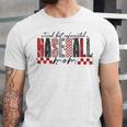 Retro Checkered Tired But Caffeinated Baseball Mom Leopard Unisex Jersey T-Shirt Retro Checkered Tired But Caffeinated Baseball Mom Leopard Unisex Jersey T-Shirt