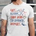 Retro Eat Sleep Take Kids To Sports Repeat Game Day Baseball Unisex Jersey T-Shirt Retro Eat Sleep Take Kids To Sports Repeat Game Day Baseball Unisex Jersey T-Shirt