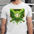 St Patrick's Day Baseball Boys Ice Cream Drip Youth Kids Premium Tri-Blend Unisex Jersey T-Shirt