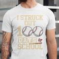 I Struck Out 100 Days Of School Baseball Fan Students Batter Premium Tri-Blend Unisex Jersey T-Shirt