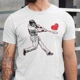 Valentines Baseball Batter Heart Player Silhouette Premium Tri-Blend Unisex Jersey T-Shirt Valentines Baseball Batter Heart Player Silhouette Premium Tri-Blend Unisex Jersey T-Shirt