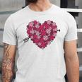 Valentine's Day Baseball Heart Softball Player Sports Lover Unisex Jersey T-Shirt