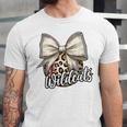 Wildcats Baseball Leopard Print Coquette Bow Mascot Game Day Unisex Jersey T-Shirt Wildcats Baseball Leopard Print Coquette Bow Mascot Game Day Unisex Jersey T-Shirt