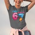 I Was 6 Now I'm 7 Meme Six Seven Baseball 7th Birthday Unisex Jersey T-Shirt
