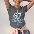 Blue Camo Baseball 67 Six Seven Camo Ice Cream Drip Boy Teen Unisex Jersey T-Shirt