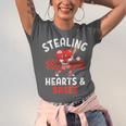 Boys Baseball Valentines Day Stealing Hearts Valentine Kids Unisex Jersey T-Shirt Boys Baseball Valentines Day Stealing Hearts Valentine Kids Unisex Jersey T-Shirt
