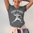 Christian Jesus Saves Baseball Pitcher Heaven 01 Sports Unisex Jersey T-Shirt Christian Jesus Saves Baseball Pitcher Heaven 01 Sports Unisex Jersey T-Shirt