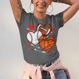 Cute Heart Baseball Basketball Football Valentine Boy Men Unisex Jersey T-Shirt