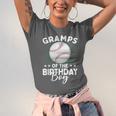 Gramps Of The Birthday Boy Baseball Player Birthday Unisex Jersey T-Shirt